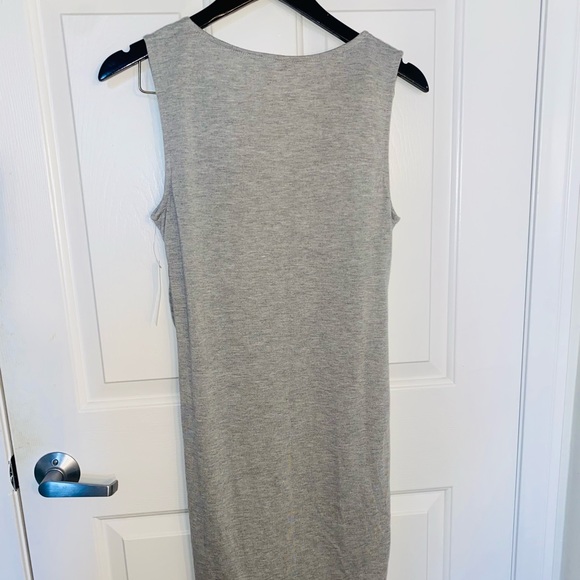 NWT Gray Ruched Tank Dress - Picture 4 of 6